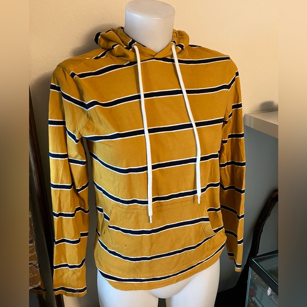 Old navy blue striped long sleeved shirt!